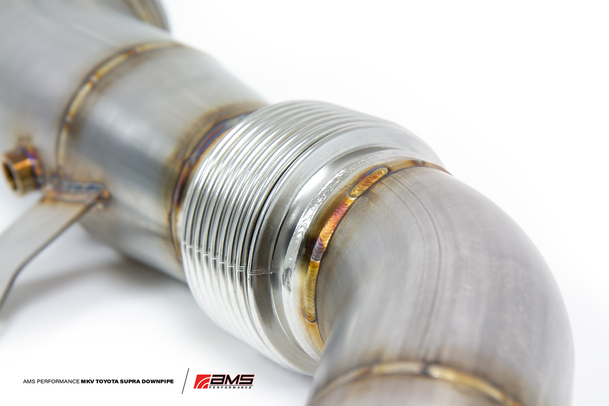 AMS PERFORMANCE TOYOTA GR SUPRA STAINLESS STEEL RACE DOWNPIPE
