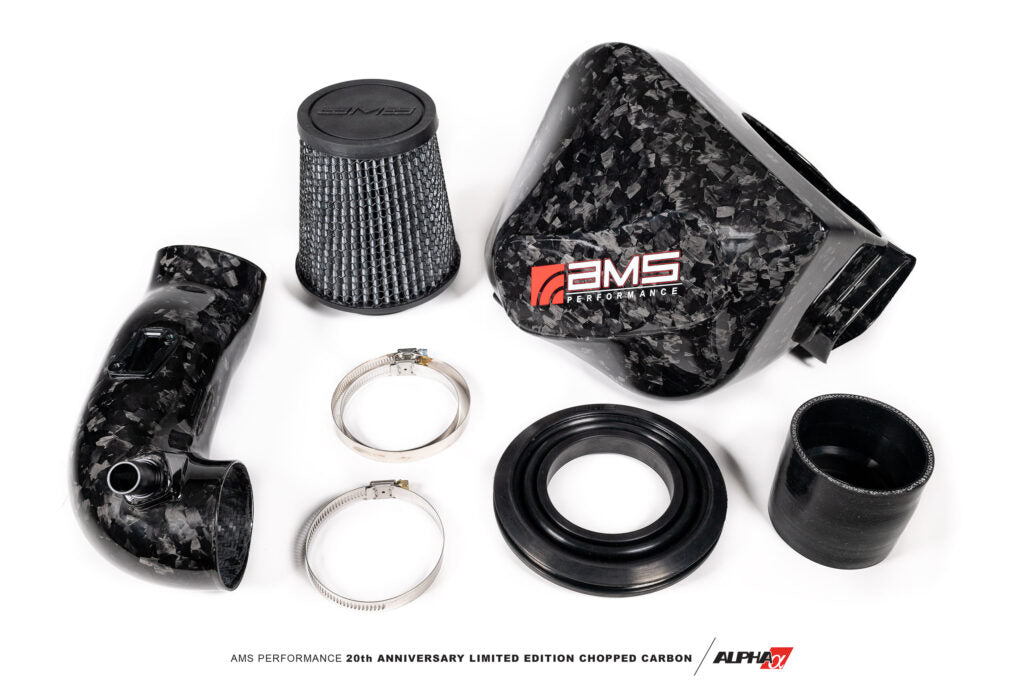 AMS PERFORMANCE TOYOTA GR SUPRA CHOPPED CARBON FIBER AIR INTAKE – 20TH ANNIVERSARY LIMITED EDITION
