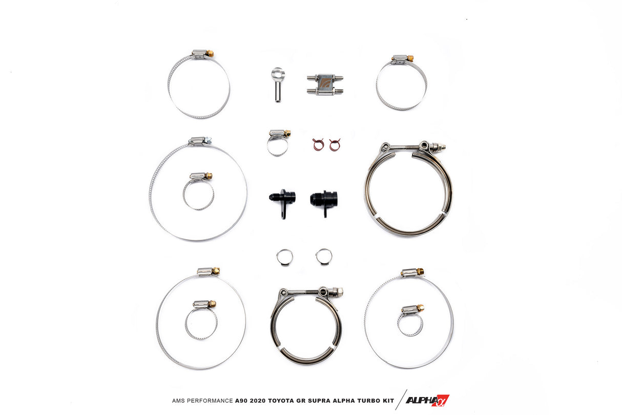 AMS PERFORMANCE A90 2020 TOYOTA GR SUPRA ALPHA 6 GTX3076 GEN II RACE TURBO KIT (2 PORT)