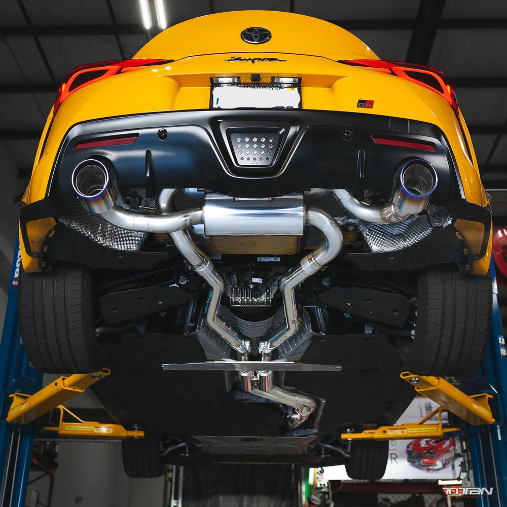 A’PEXi N1-X Stainless Dual Titanium Tip W/ Valve Control For MK5 Supra